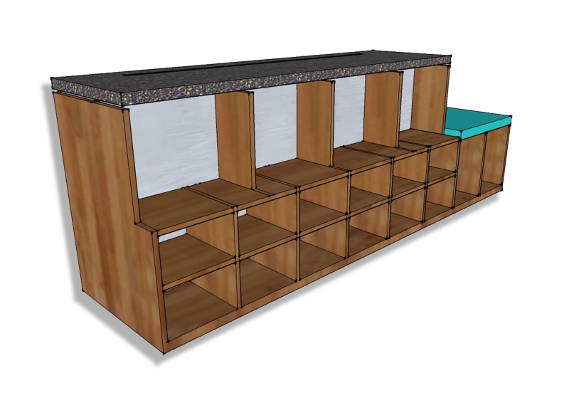 entryway shoe storage bench plans
